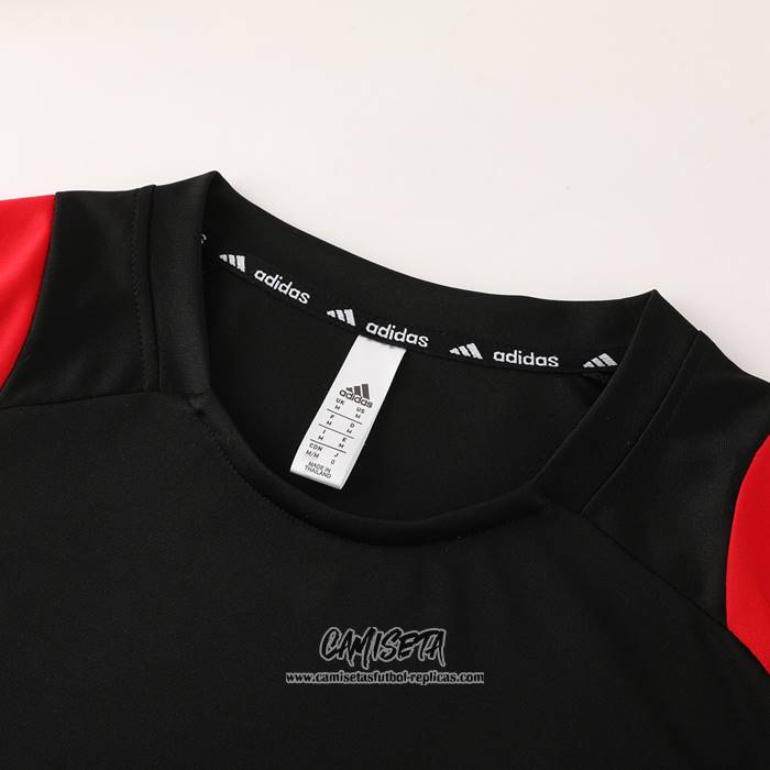 Chandal del Belgica 2024-2025 Manga Corta Negro - Pantalon Corto